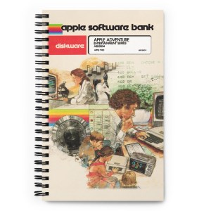 Apple Adventure Software Bank Spiral Notebook